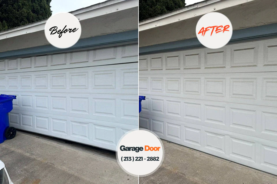 Before and after: garage door installation New Hope, NC
